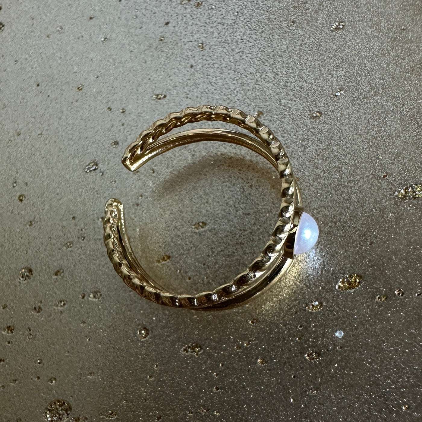 Oracle adjustable ring gold-tone ring – alternate view