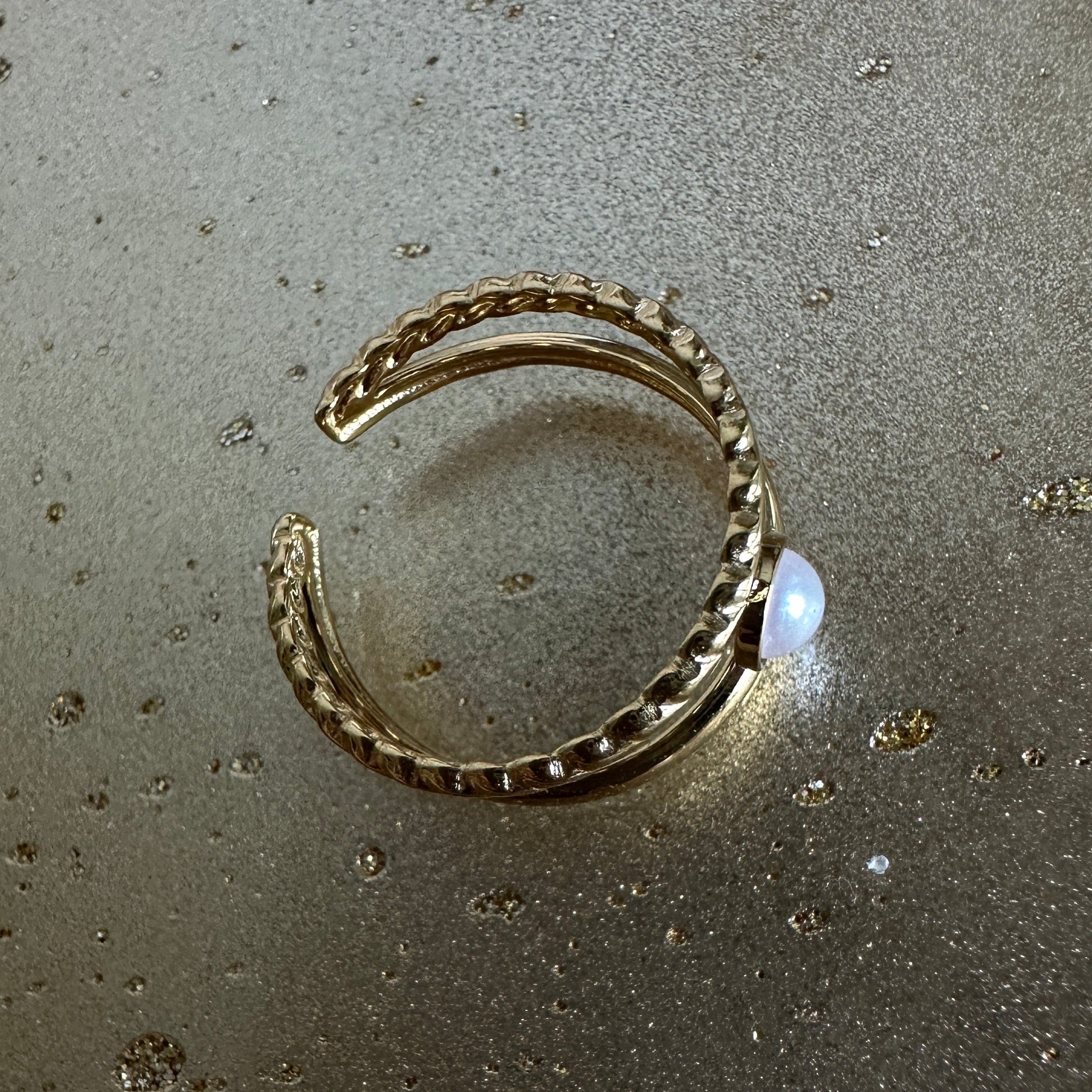 Oracle adjustable ring gold-tone ring – alternate view