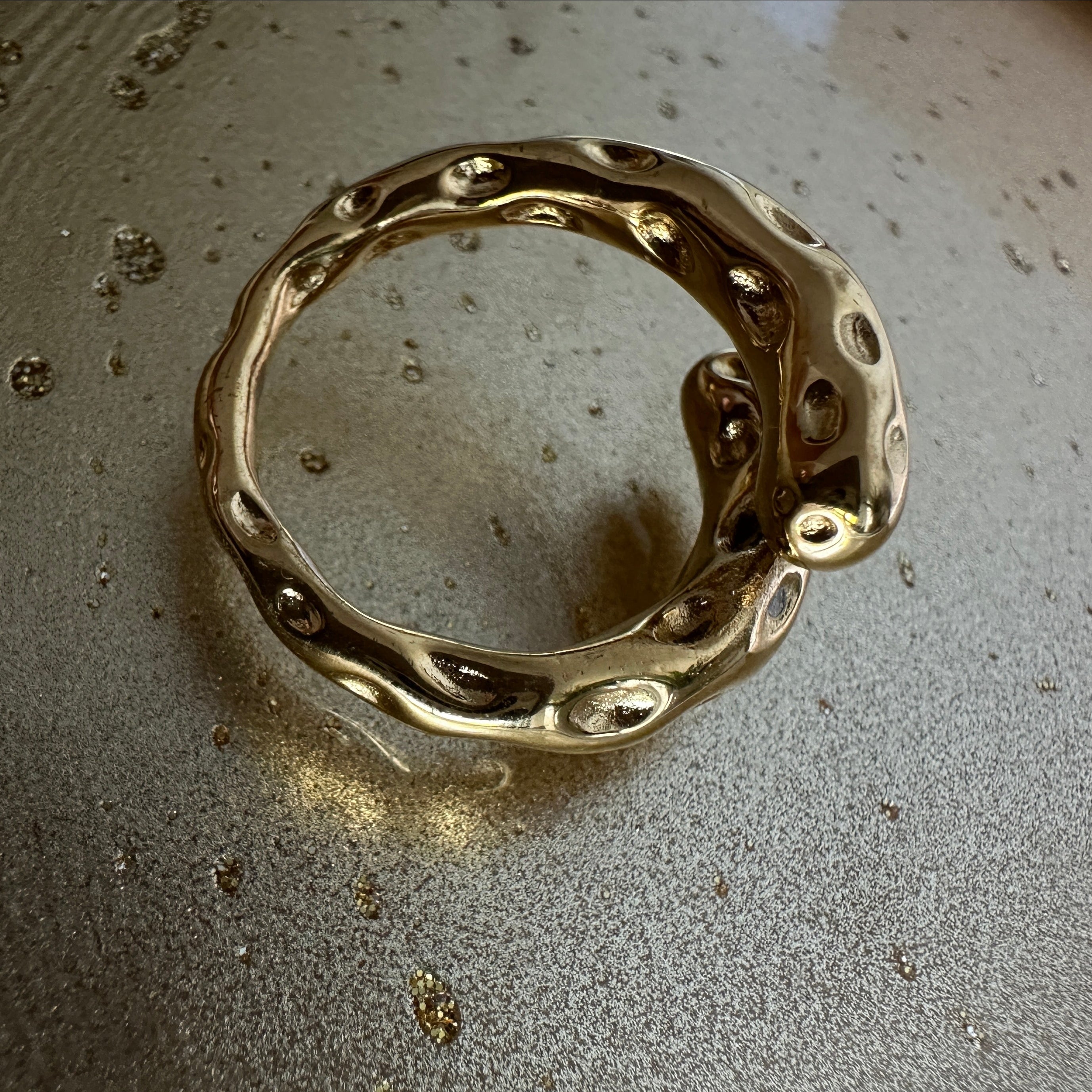 Ristretto adjustable ring – gold-tone ring by The Basics