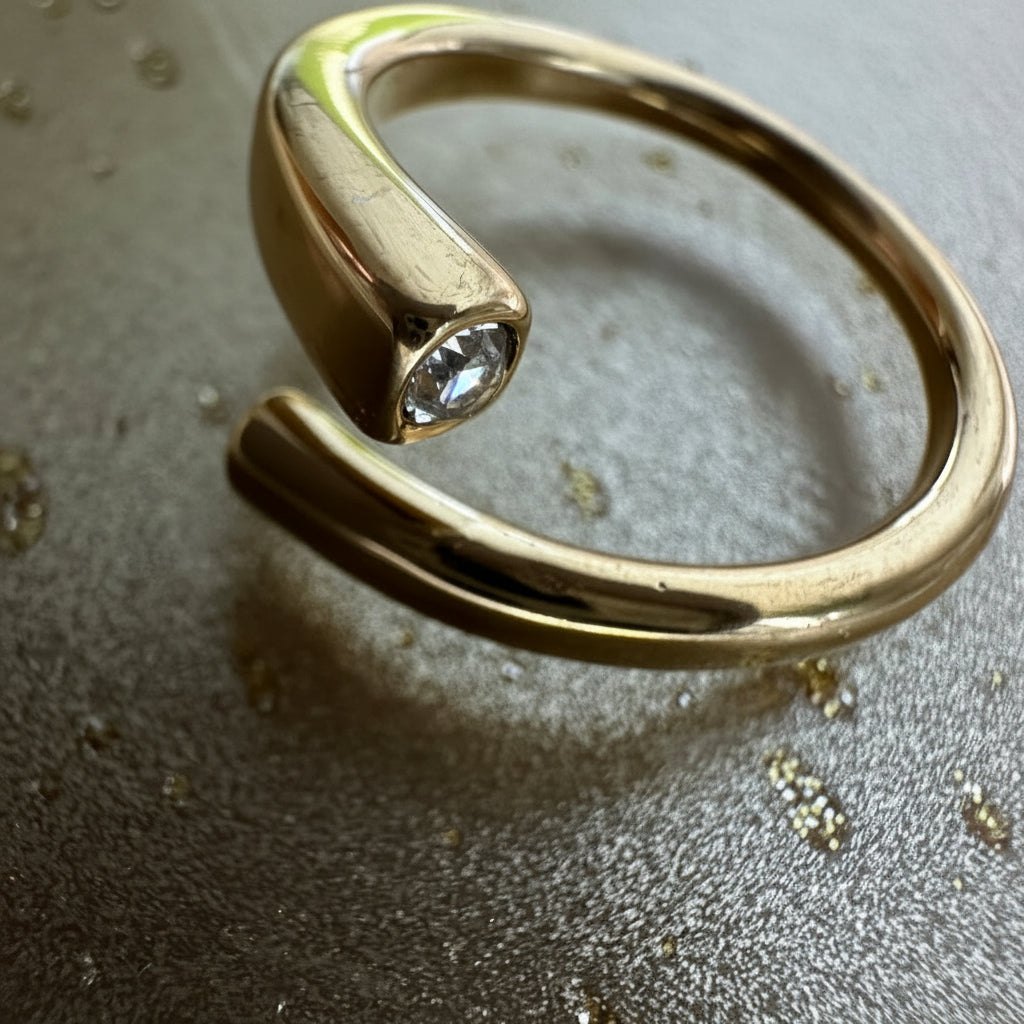 Miranda adjustable ring gold-tone ring – alternate view
