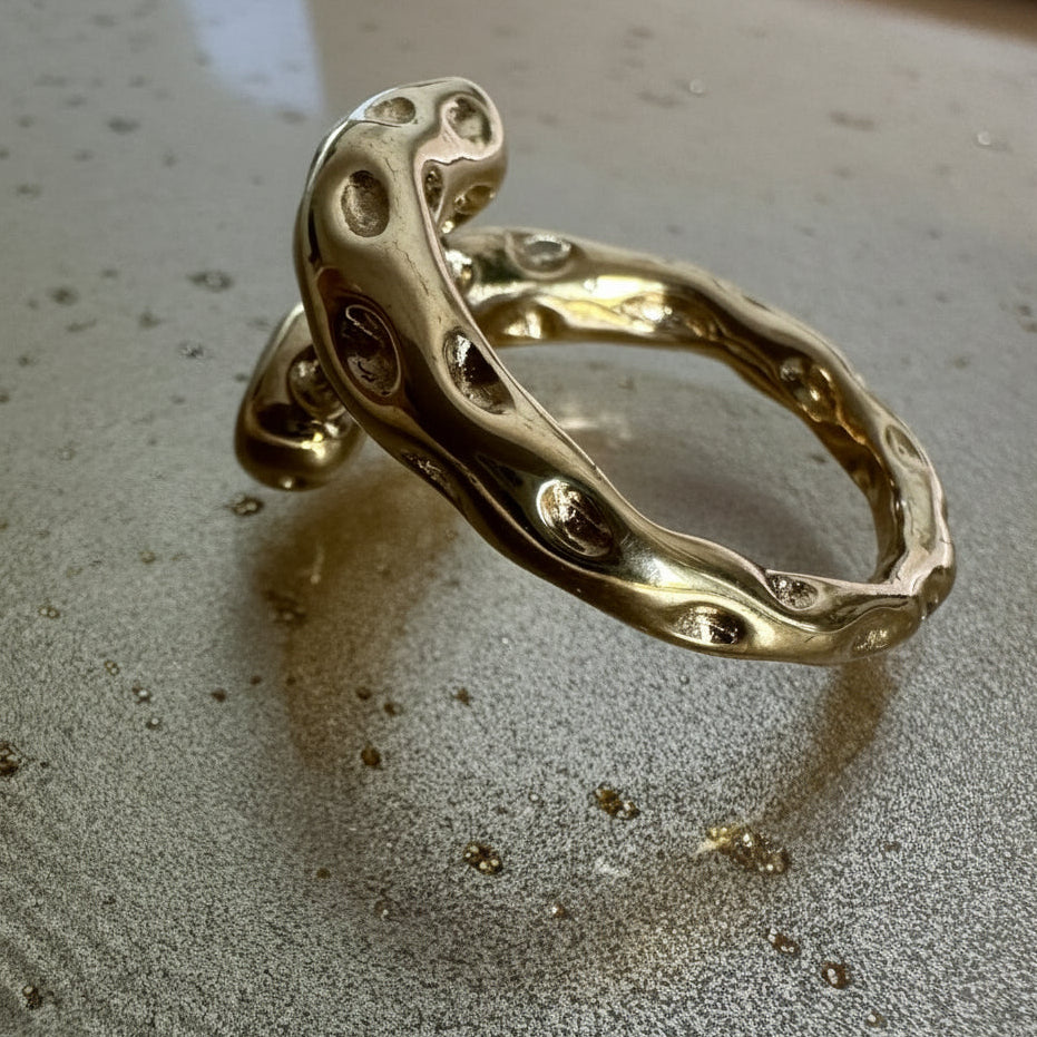 Ristretto adjustable ring gold-tone ring – alternate view