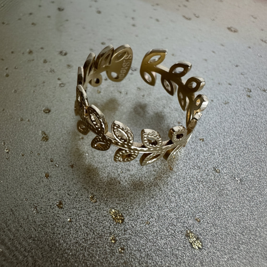 Athena adjustable ring – gold-tone ring by The Basics