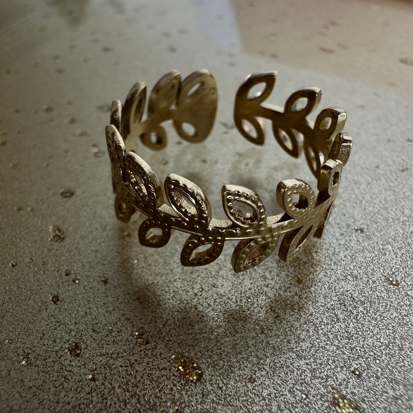 Athena adjustable ring gold-tone ring – alternate view