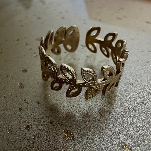 Athena adjustable ring gold-tone ring – alternate view