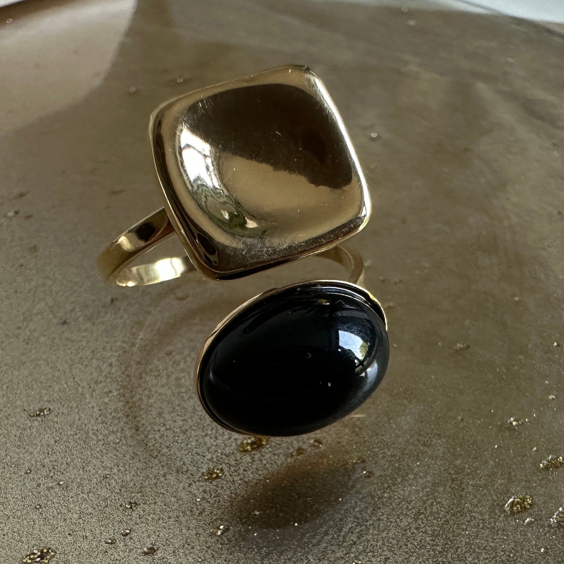 Nora adjustable ring – gold-tone ring by The Basics