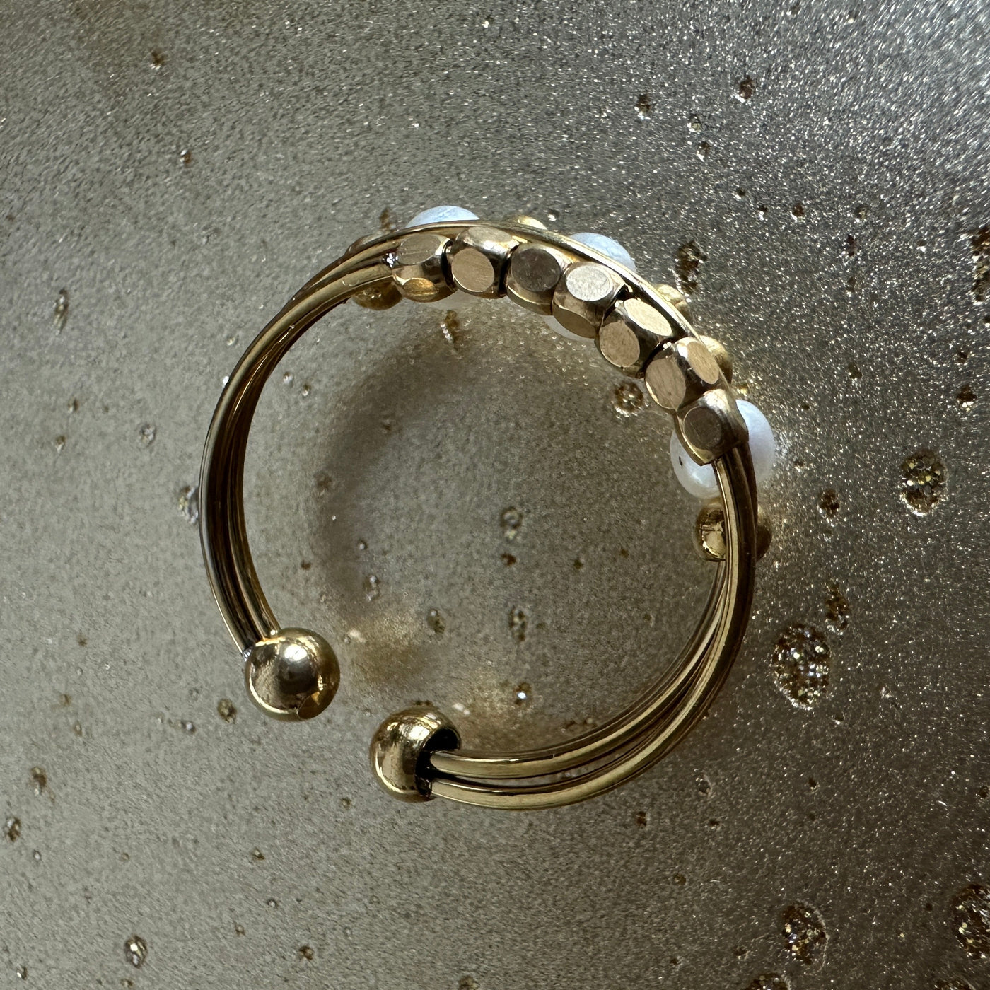 Fidget adjustable ring gold-tone ring – alternate view