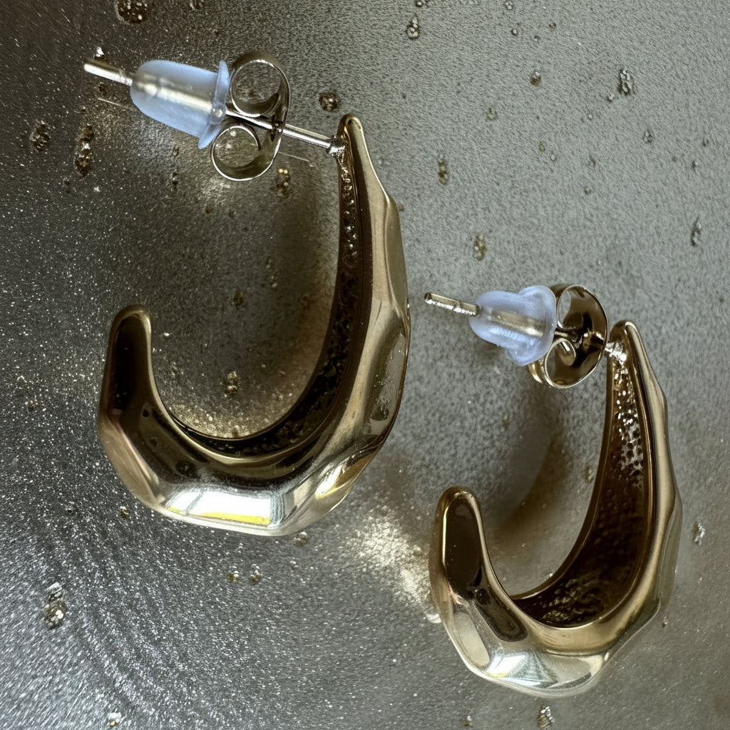 Regina Earrings – gold-tone earrings by The Basics