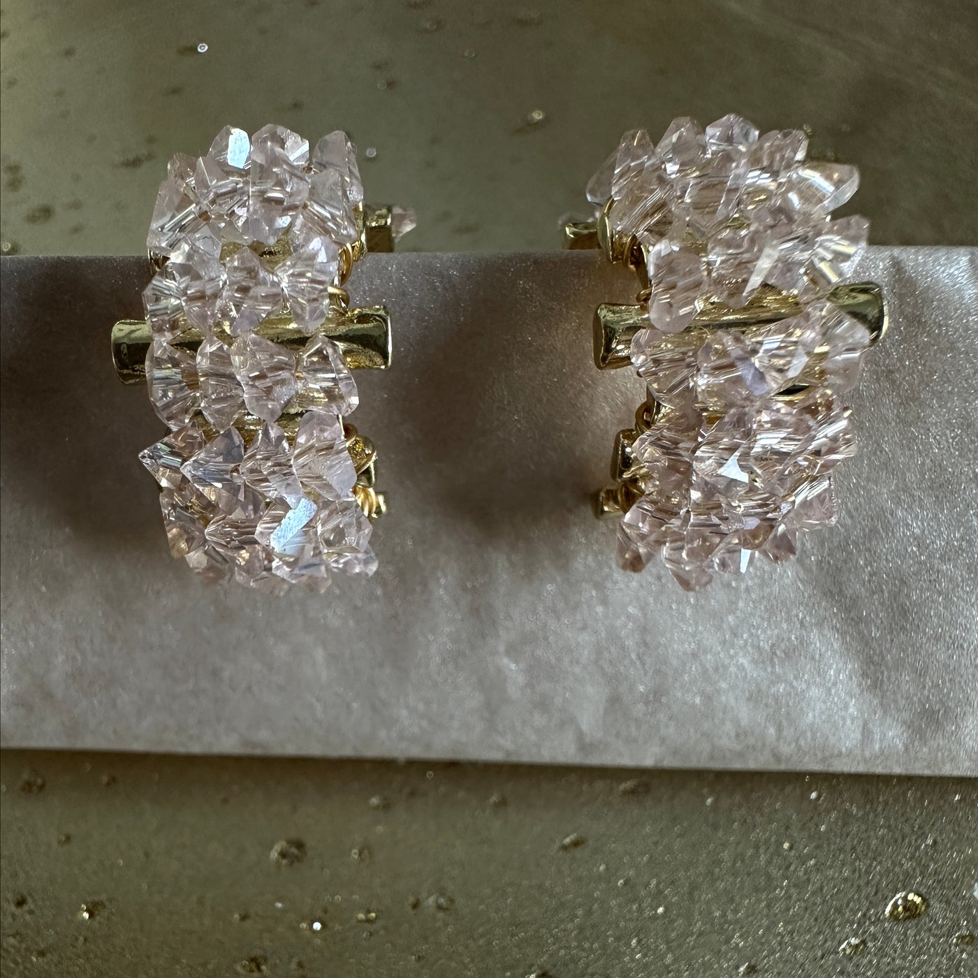 Sorbet Earrings gold-tone earrings – styling view