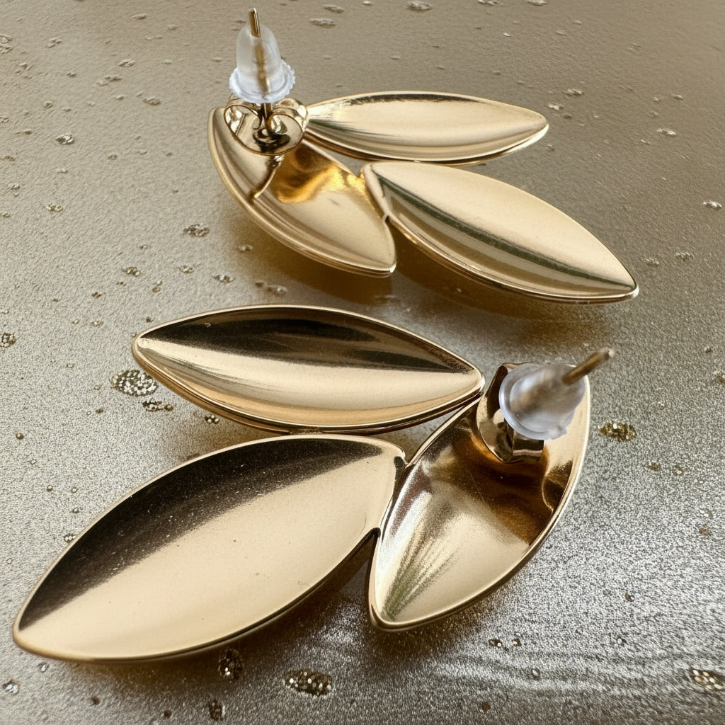 Stunt Petal Earrings gold-tone earrings – alternate view