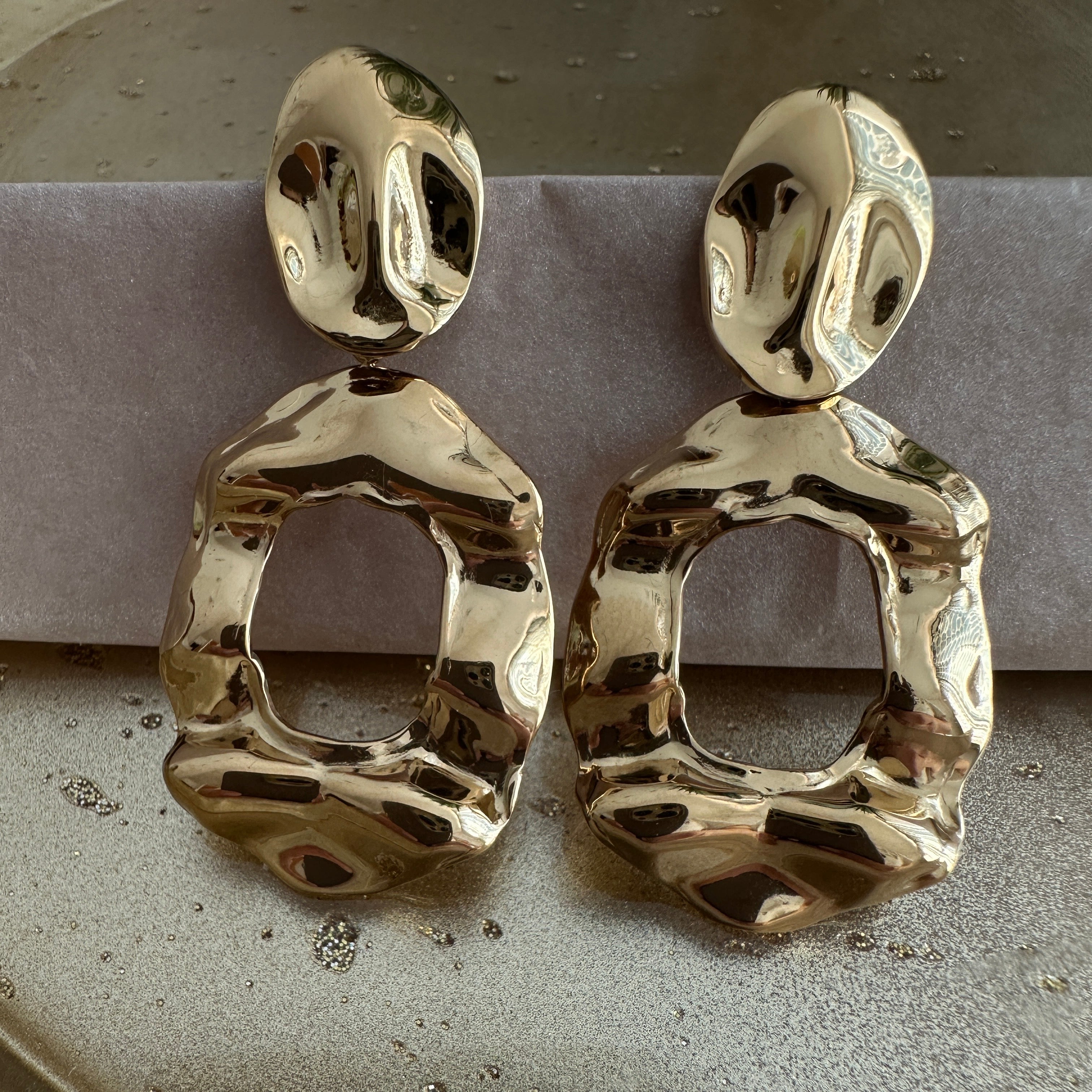 Dazzle Earrings – gold-tone earrings by The Basics