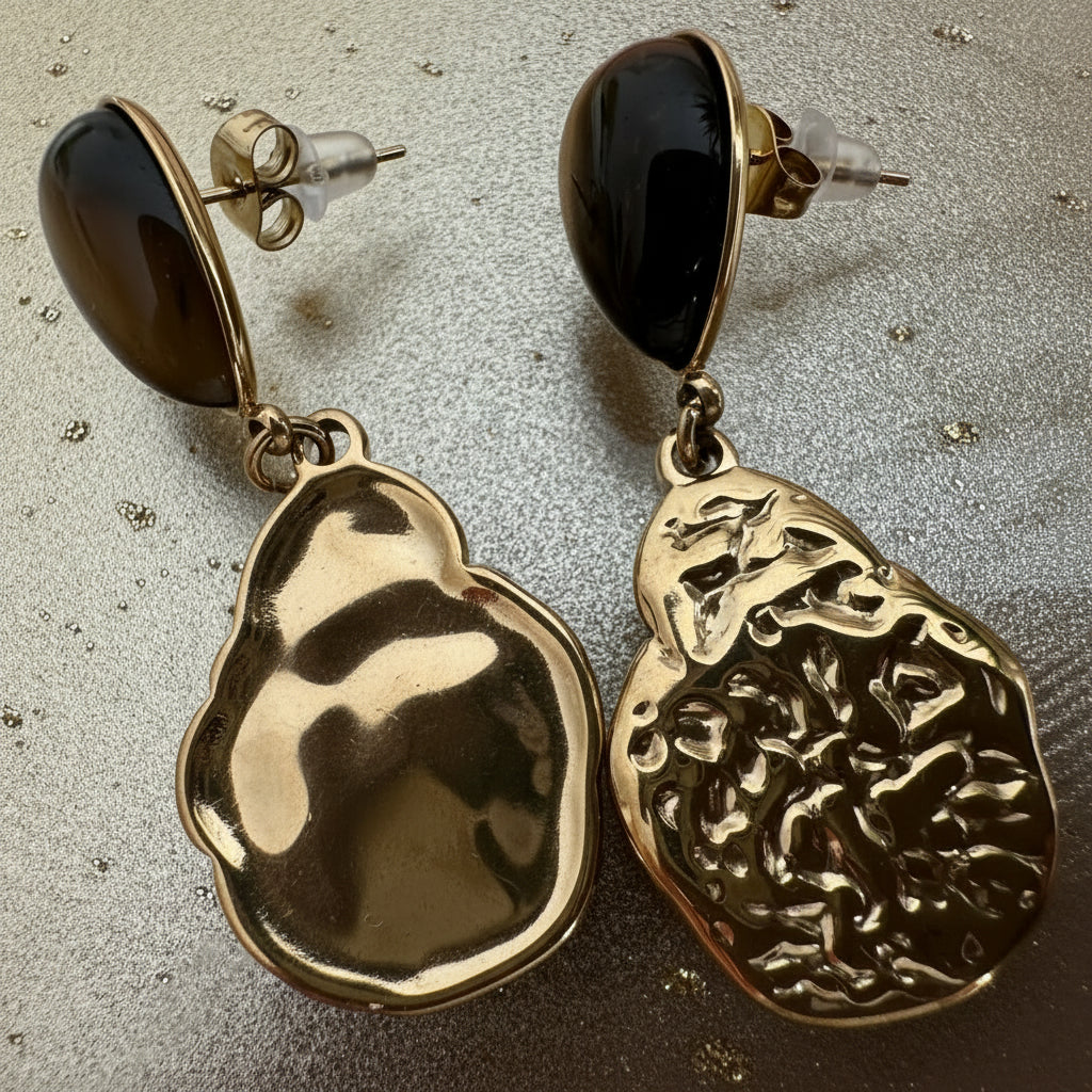 Zoe Earring – gold-tone earrings by The Basics