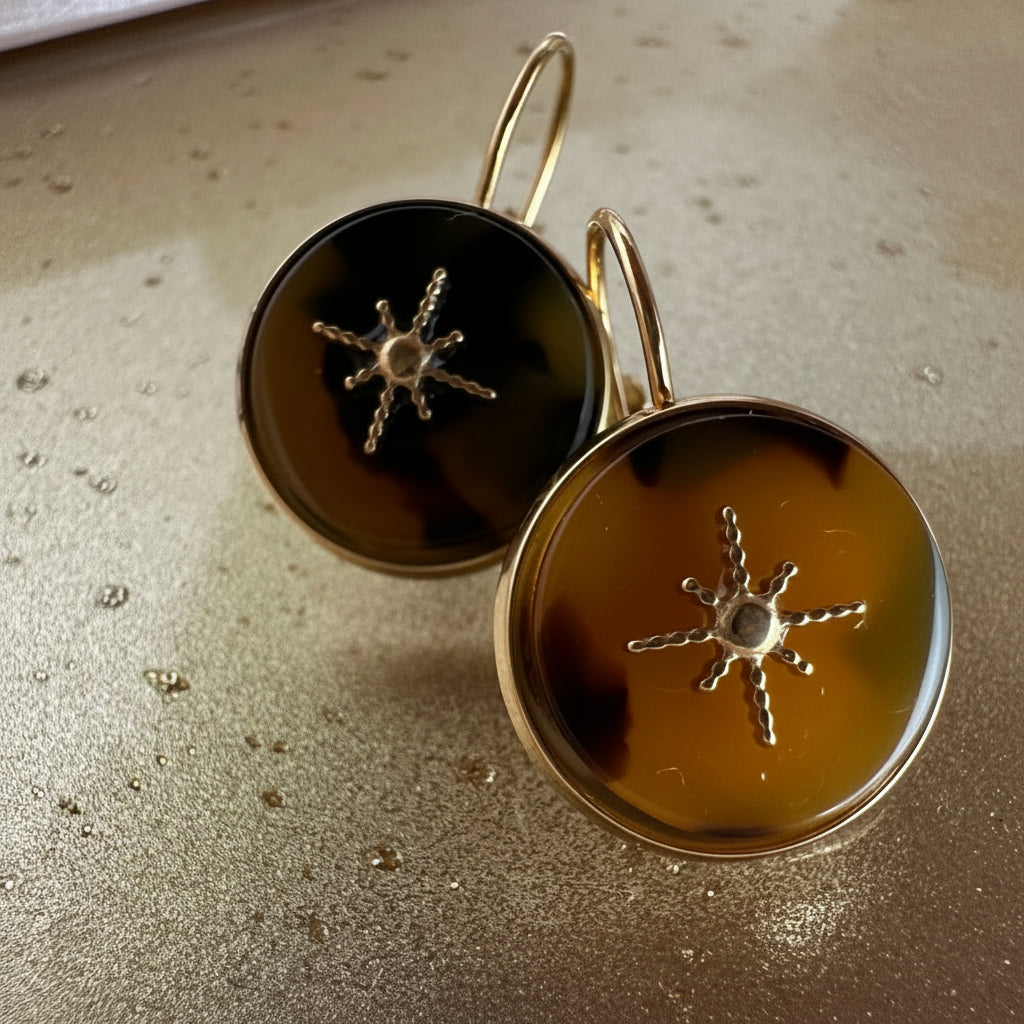 Americano Earrings – gold-tone earrings by The Basics