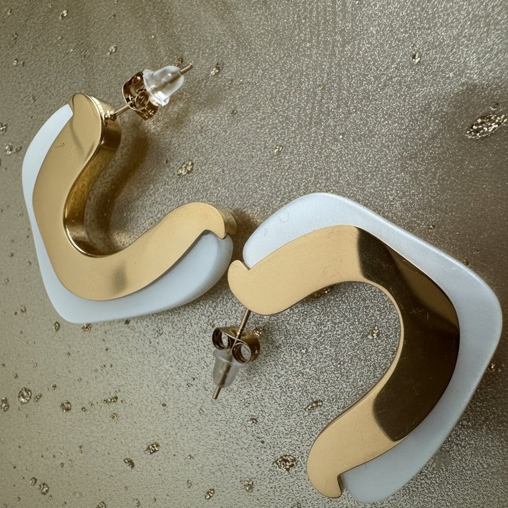 Coconut Kiss Earrings – gold-tone earrings by The Basics