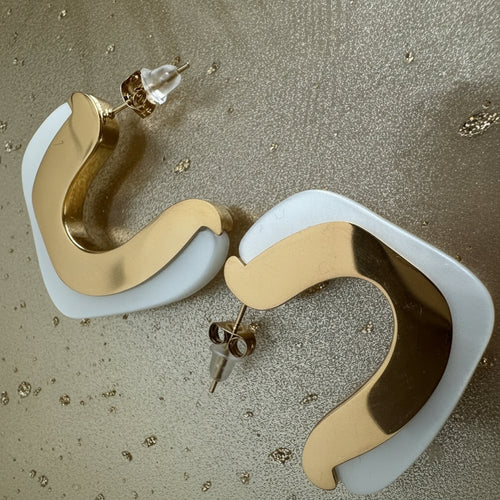 Coconut Kiss Earrings – gold-tone earrings by The Basics
