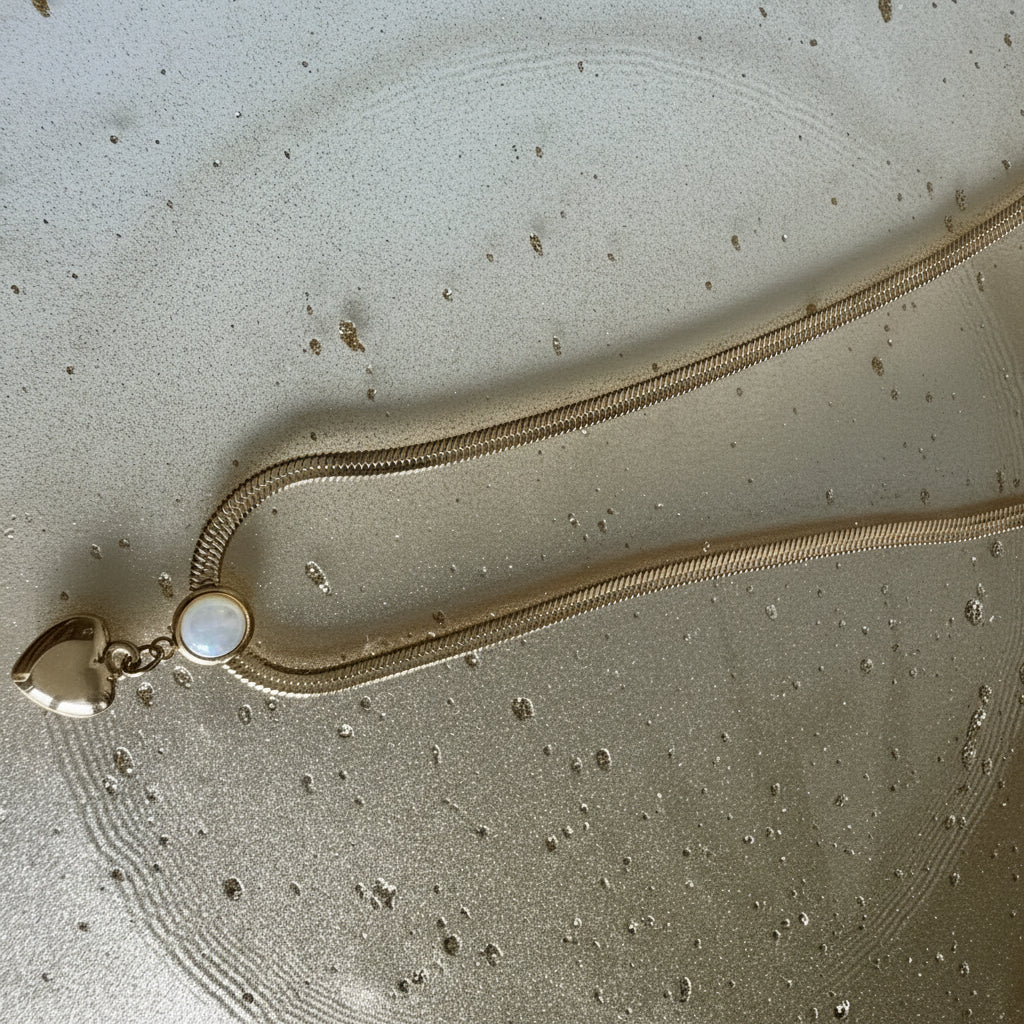 Whisper Necklace gold-tone necklace – alternate view
