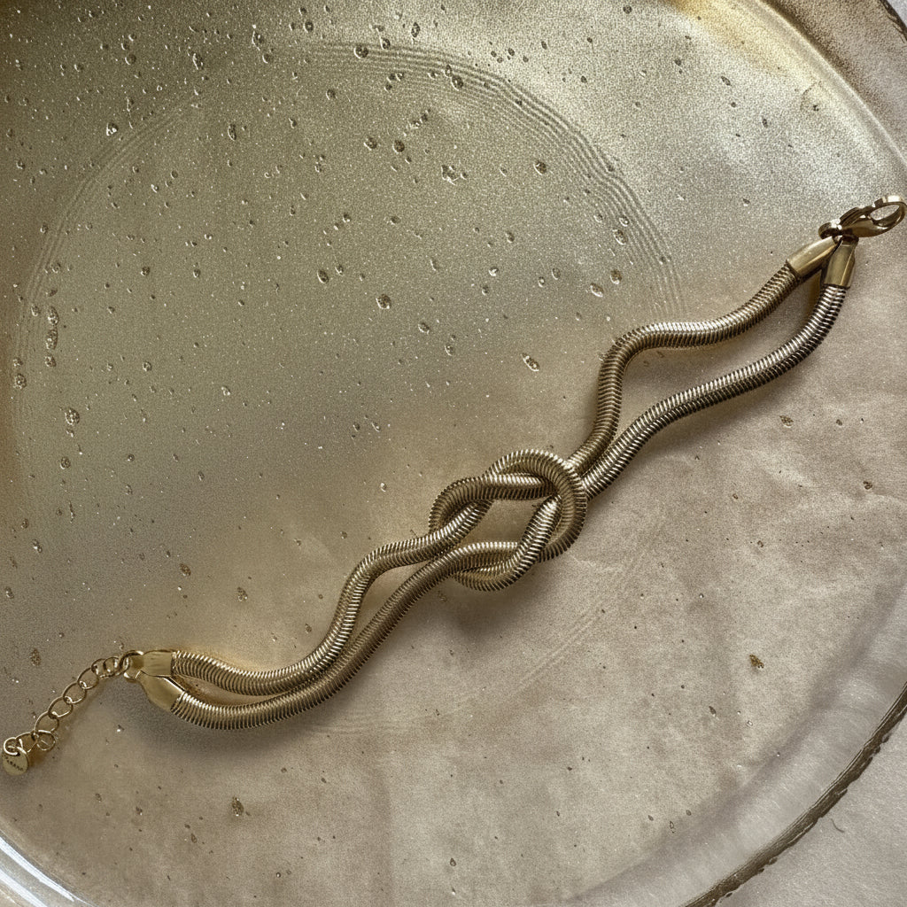 Pretzel Chain Bracelet gold-tone bracelet – alternate view