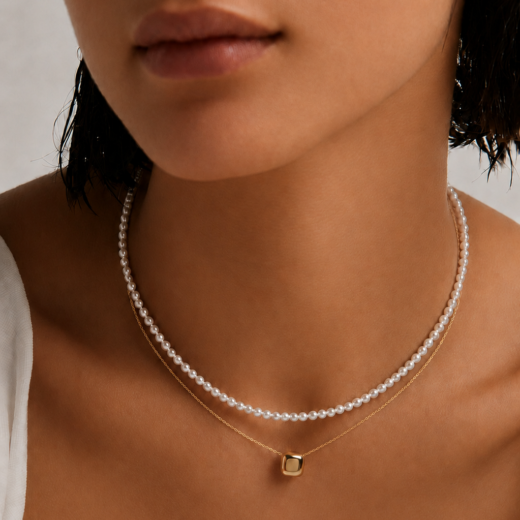 Elodie Necklace – gold-tone necklace by The Basics